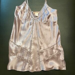 Gold Hawk Silk Camisole Top,  size  S